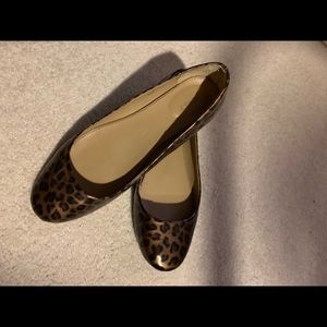 J.Crew leopard flats